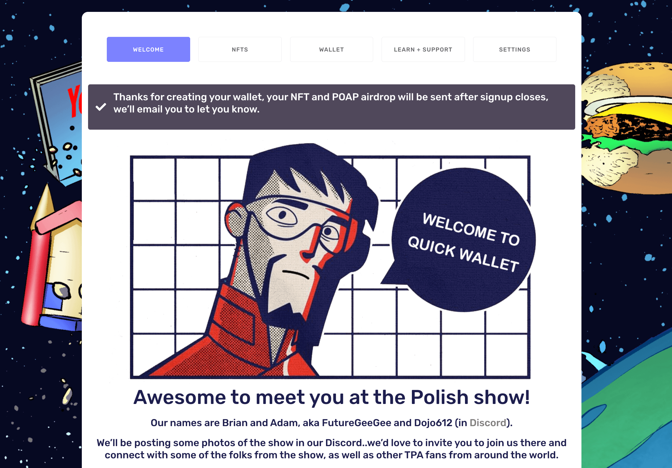 Polish2Space QuickWallet